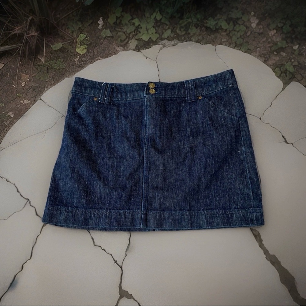 LILY PULITZER Indigo Denim Skirt Size 32  Palm Beach Fit